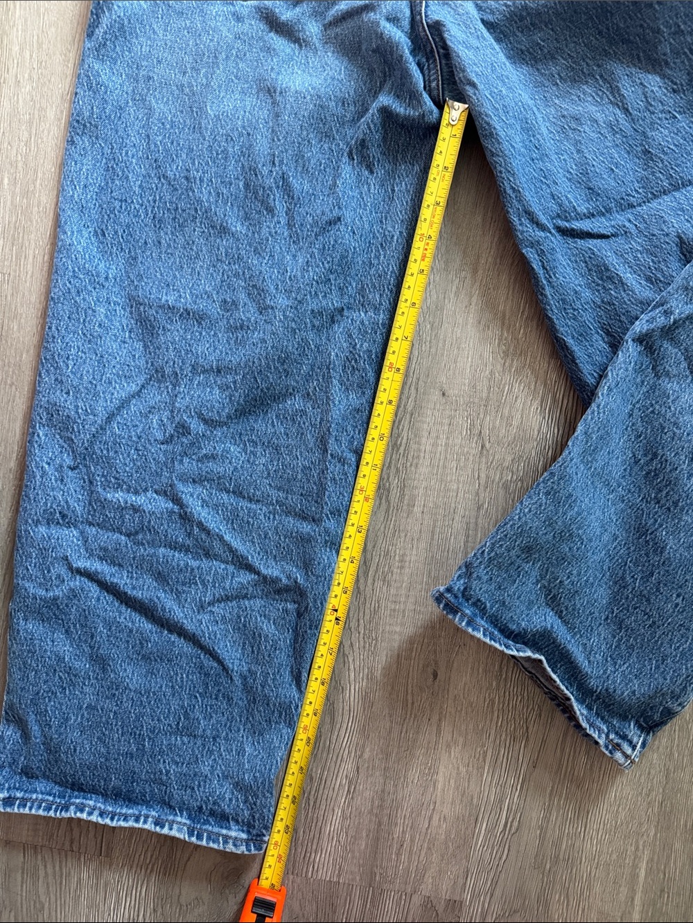 Madewell Classic Blue High-Rise Wide Straight Jeans - Picture 8 of 10